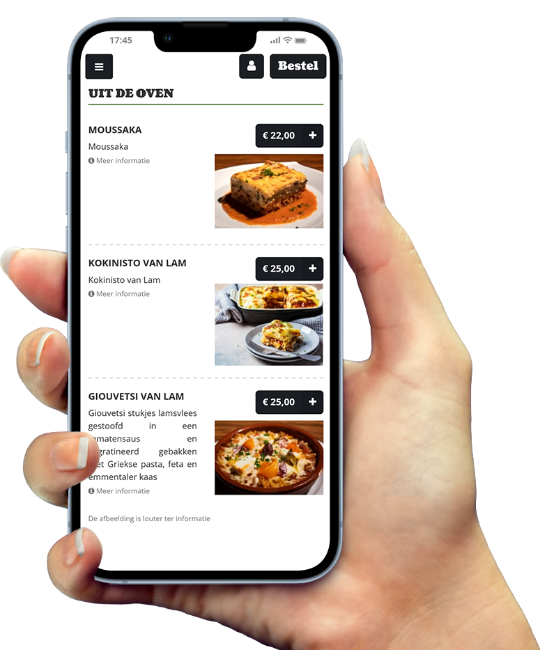 Exemple de notre application sur smartphone